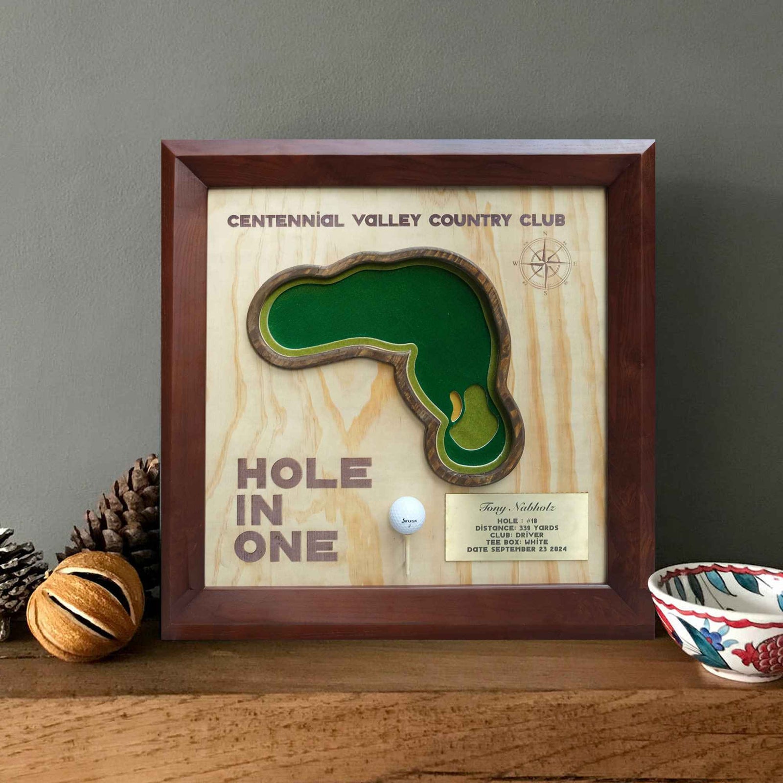 Golf course map art can keep your love for golf alive