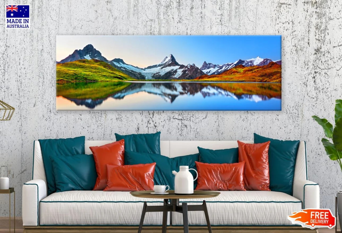 Lake canvas wall art can hold the beauty of nature