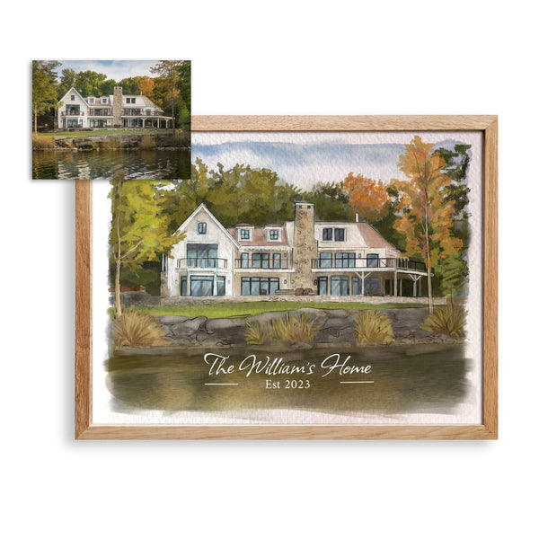 lake house painting