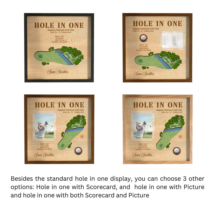 personalized hole in one display