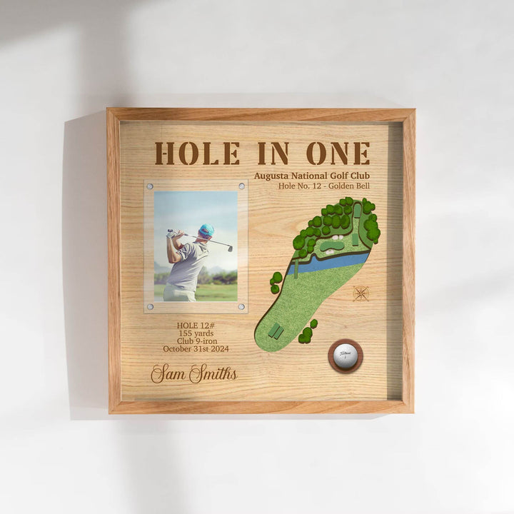 personalized hole in one display