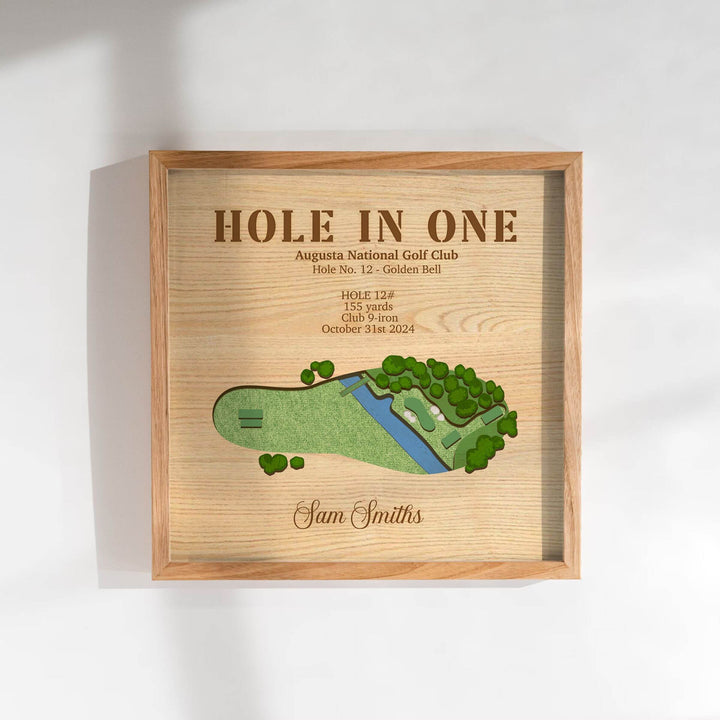 personalized hole in one display