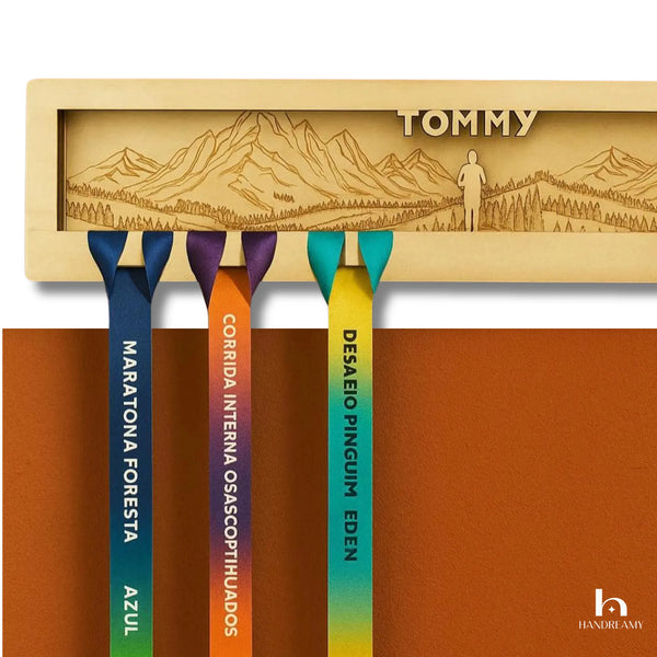 Personalized Running Medal Holder With Name