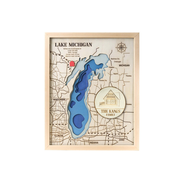 wood topographic lake maps, topo lake map, wooden lake map, custom lake map