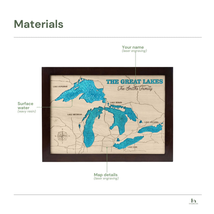 custom wood lake map, custom 3d wood lake maps gre