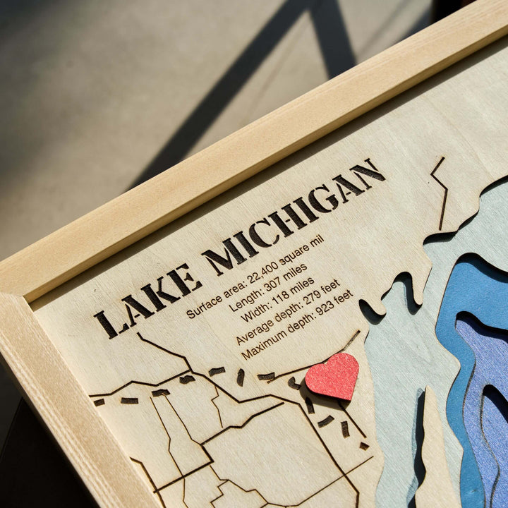 wood topographic lake maps, topo lake map, wooden lake map, custom lake map