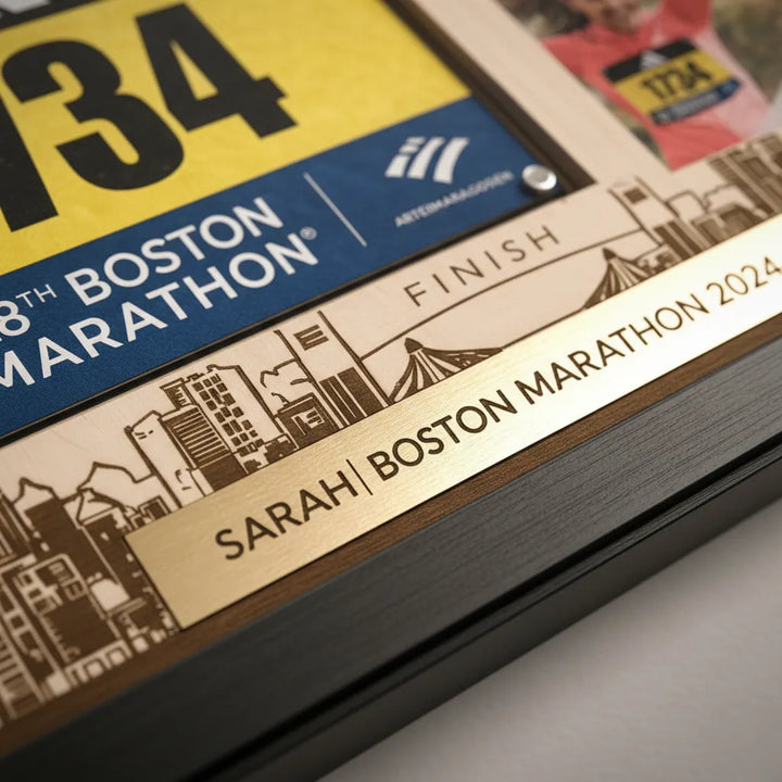 Boston Marathon Shadow Box | Gift for Marathon Runners – Handreamy
