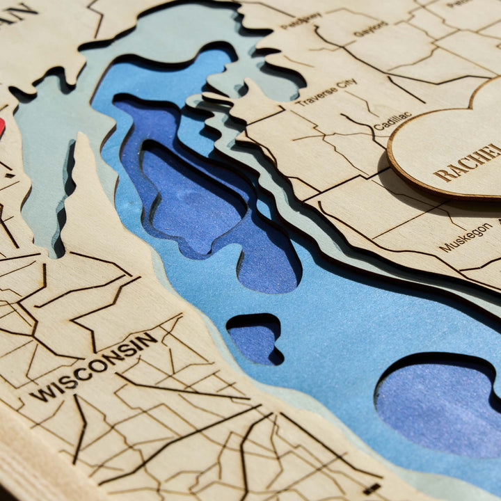 Custom lake map, wood topographic lake maps, lake House Gift, Housewarming Gift, wooden lake map, topo lake map