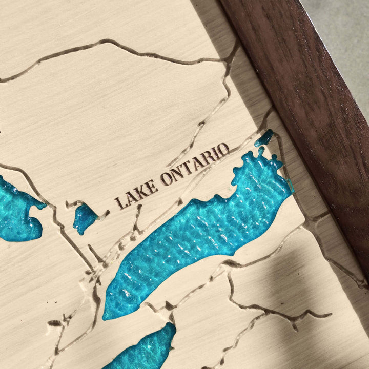 custom wood lake map, custom 3d wood lake maps