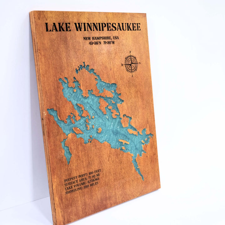 personalized lake wood map