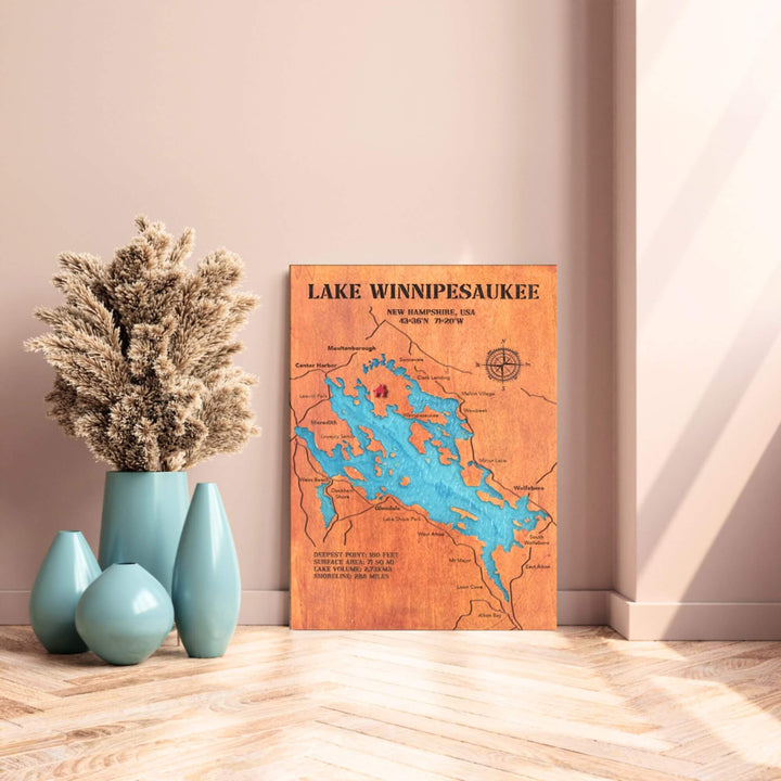 custom lake map, wooden lake map, lake map art, lake house gift, lake wall art, lake house decor