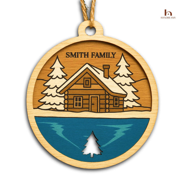 Personalized Lake House Ornament