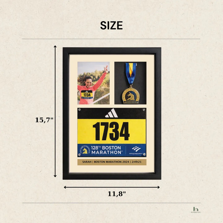 3 in 1 Marathon Shadow Box Display | Marathon Medal Display Frame ...