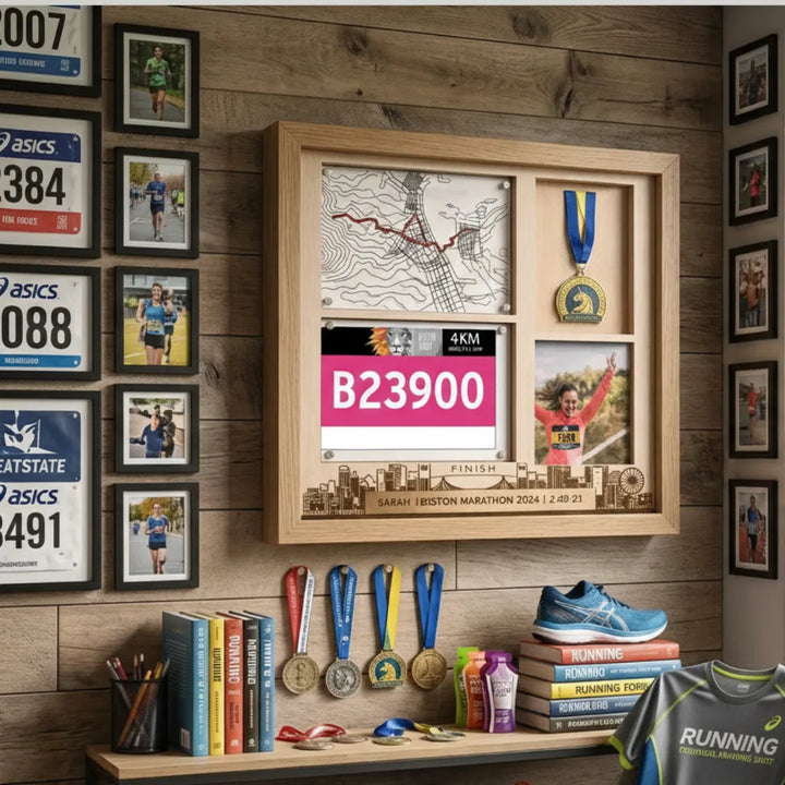 Custom Marathon Shadow Box | Race Finisher Display – Handreamy