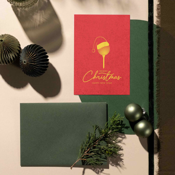 Christmas card for golf lovers- Christmas cheerful gift