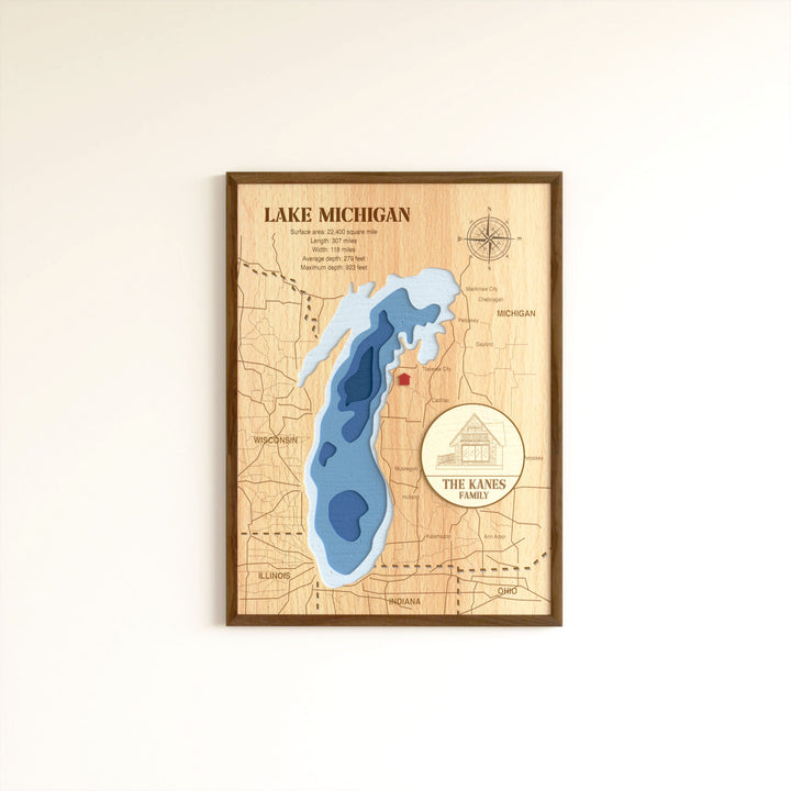 Custom lake map, wood topographic lake maps, lake House Gift, Housewarming Gift, wooden lake map, topo lake map