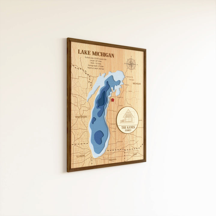 Custom lake map, wood topographic lake maps, lake House Gift, Housewarming Gift, wooden lake map, topo lake map