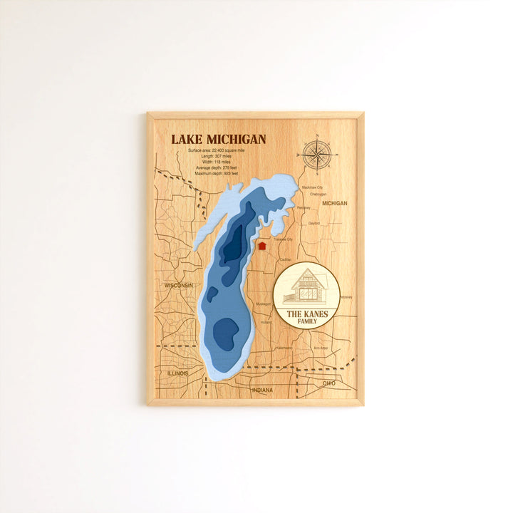 Custom lake map, wood topographic lake maps, lake House Gift, Housewarming Gift, wooden lake map, topo lake map