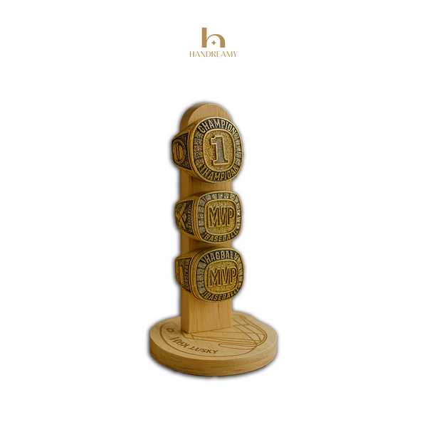 Custom Engraved Championship Ring Display