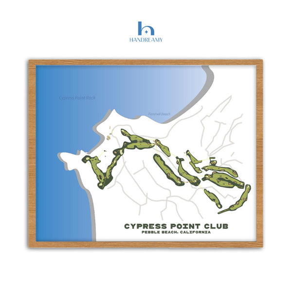 Custom Golf Course Map Print