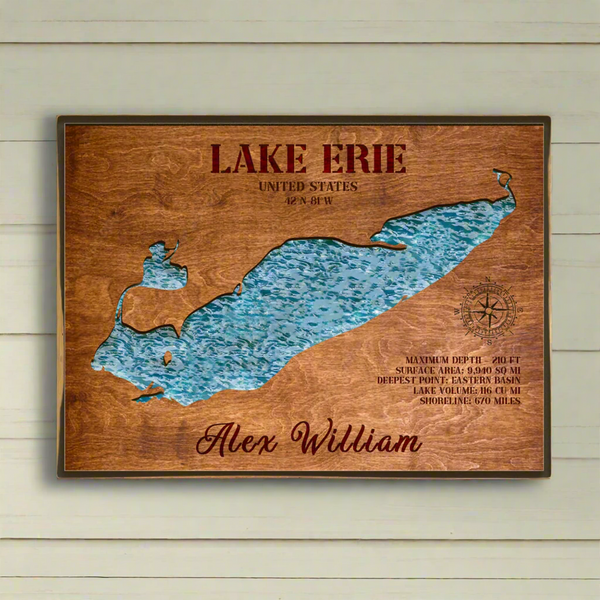 lake erie wood art