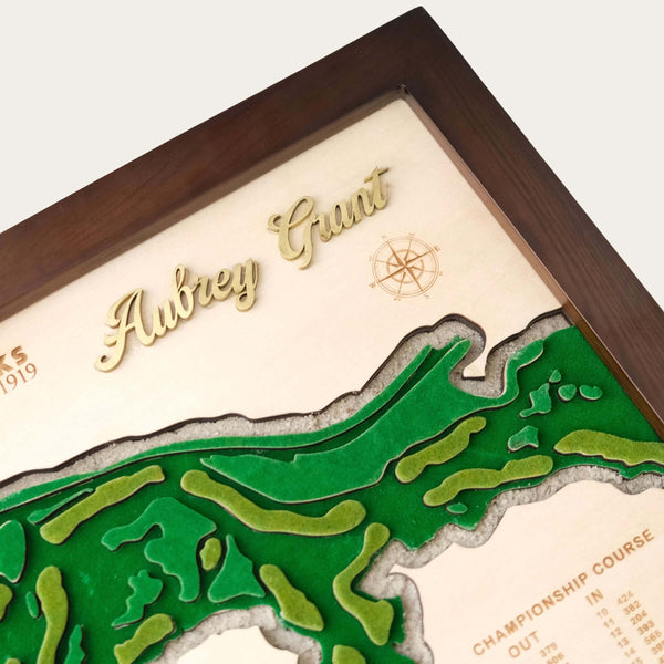 custom golf course map