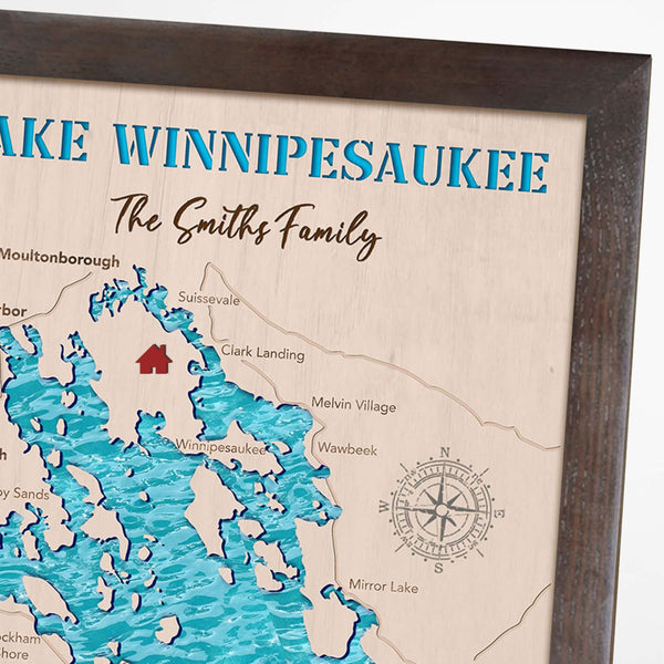 wooden lake house gift