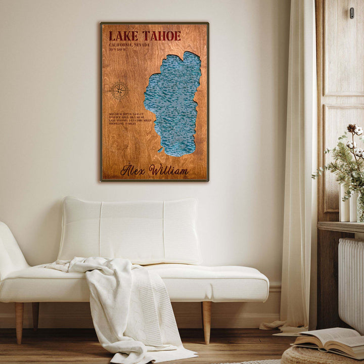 lake tahoe wood map, lake tahoe 3d wood map, tahoe 3d wood map, tahoe wooden maps, lake tahoe wood art, tahoe maps wood, large lake tahoe 3d wood map, lake tahoe contour map