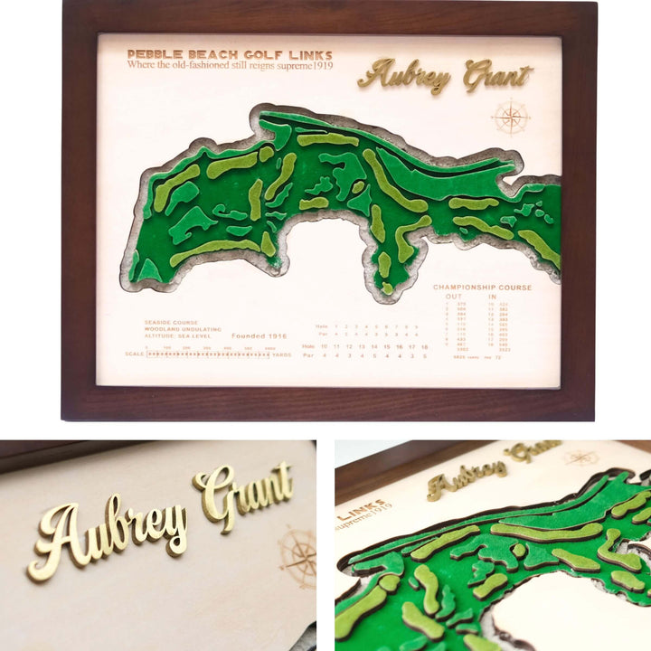 custom golf course map