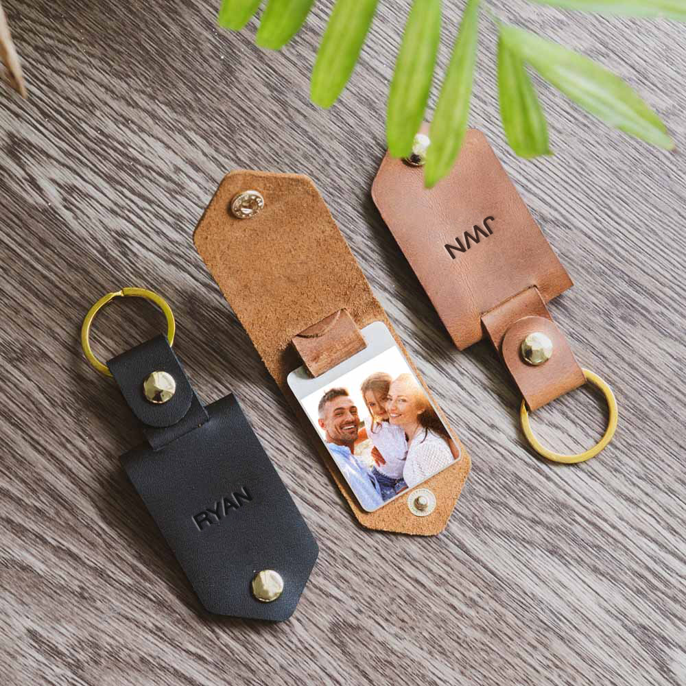 Leather Keychain for Father's Day gifts