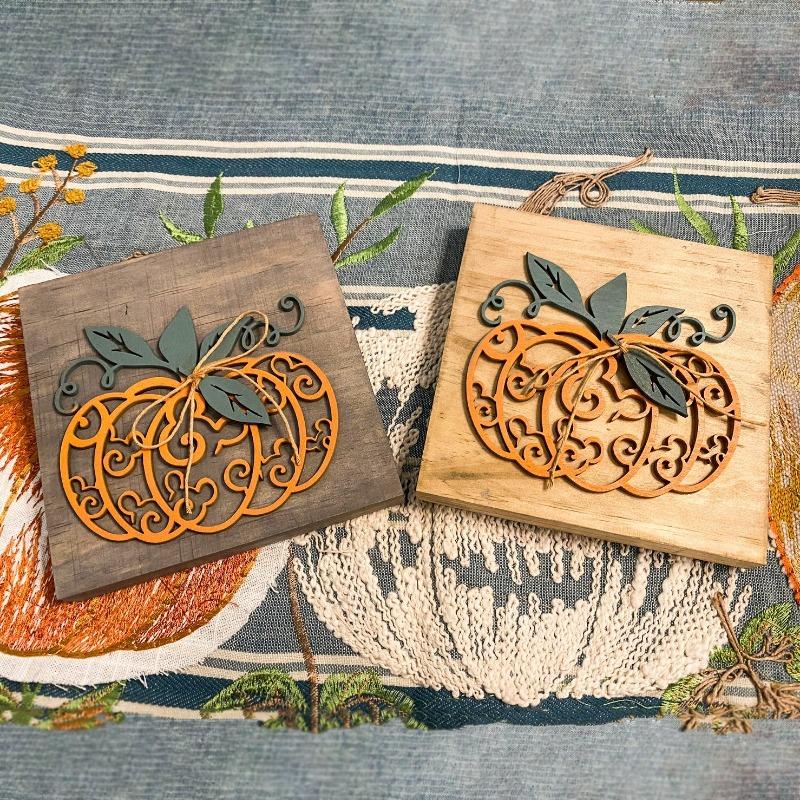 Farmhouse Cartoon Mouse Pumpkin Decor - Thanksgiving Tiered Tray Decor - Acecrafty