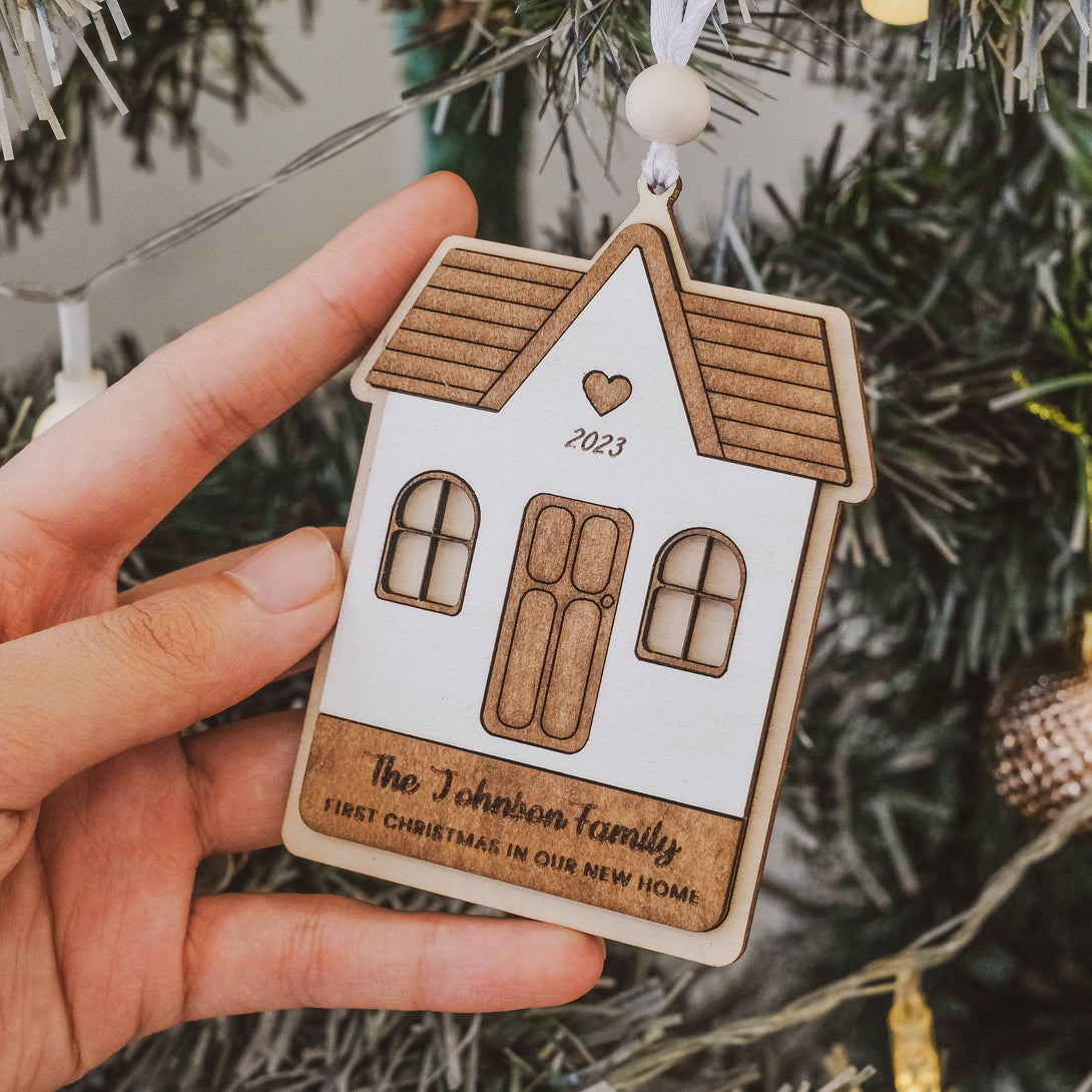 New Home Real Estate Ornament, First New Home Ornament, Our First Home Christmas Ornament, Personalized Home Ornament, New Home Ornament
