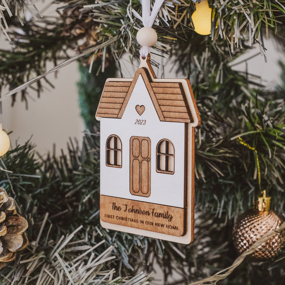 New Home Real Estate Ornament, First New Home Ornament, Our First Home Christmas Ornament, Personalized Home Ornament, New Home Ornament